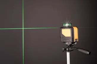 Poziomica laserowa / laser krzyżowy 360° PM-PLK-360T + statyw i futerał - 2