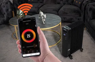 Grzejnik OLEJOWY Elektryczny WIFI 2500W LCD 11 Żeber Kaloryfer Mocny PM-GOL-3000DLW - 2