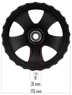 KOŁO PRZEDNIE DO AERATORA PM-AWS-65-KPR - 2