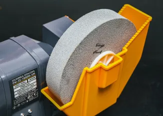 SZLIFIERKA STOŁOWA NA SUCHO MOKRO 1850W WOLNOOBROTOWA 2xKAMIEŃ TARCZA 200MM PM-SS-1850M-SM - 9