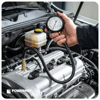 MIERNIK CIŚNIENIA SPRĘŻANIA DIESEL TESTER KOMPRESJI WTRYSKU SILNIKA ZESTAW 16 el. PM-MCSD-16T - 3