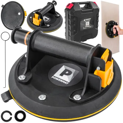 PRZYSSAWKA PRÓŻNIOWA Z POMPKĄ DO PŁYTEK GLAZURY SZYB 190 KG 200 MM PM-PPS-200M