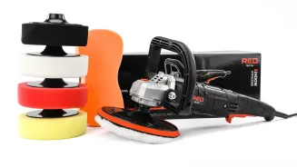 Polerka SAMOCHODOWA SZLIFIERKA Do Lakieru 5 Pady Polerskie Filc Gąbki 2400W RTPS0088
