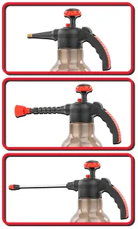 OPRYSKIWACZ CIŚNIENIOWY RĘCZNY 2L OGRODOWY REGULOWANA DYSZA LEKKI 3X LANCA  RTOC0157 - 23