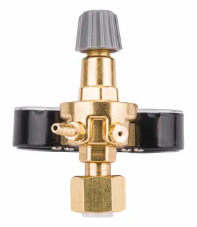 REDUKTOR CIŚNIENIOWY 2 ZAWORY CO2 ARGON 230 BAR CIŚNIENIA 0,5 - 10 DO BUTLI - 4