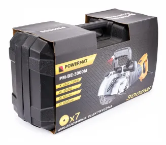 BRUZDOWNICA DO BETONU Z LASEREM 3000W WALIZKA 7 TARCZ SYSTEM ZRASZANIA PM-BE-3000M - 2