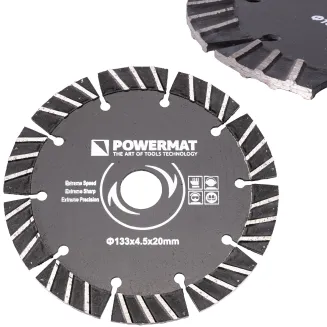 BRUZDOWNICA DO BETONU Z LASEREM 3000W WALIZKA 7 TARCZ SYSTEM ZRASZANIA PM-BE-3000M - 7