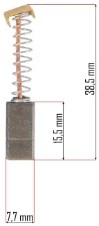 SZCZOTKI WĘGLOWE DO NOŻYC ELEKTRYCZNYCH PM-NE-1800M-SZ - 2