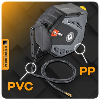 AUTOMATYCZNY BĘBEN Z WĘŻEM 20M PNEUMATYCZNY CIŚNIENIOWY 10 BAR UCHWYT PM-ABNW-20MN - 10