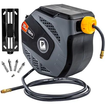 AUTOMATYCZNY BĘBEN Z WĘŻEM 20M PNEUMATYCZNY CIŚNIENIOWY 10 BAR UCHWYT PM-ABNW-20MN