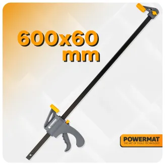 ŚCISK STOLARSKI ZACISK DŹWIGNIOWY 600x60 MM SZYBKOZACISKOWY AUTOMATYCZNY PM-SSD-24T - 8