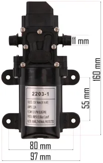 POMPA DO OPRYSKIWACZA AKUMULATOROWEGO PM-OA-16K-PO - 8