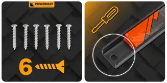 3x LISTWA MAGNETYCZNA ZESTAW MAGNES NA NARZĘDZIA AKCESORIA PRZYBORY UCHWYT PM-LM-3T - 10