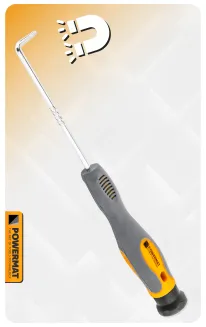 ZESTAW HACZYKÓW Z RĘKOJEŚCIĄ 4el. HAKÓW SKROBAKÓW DO ORINGÓW USZCZELEK HAK PM-ZHDO-4T - 7