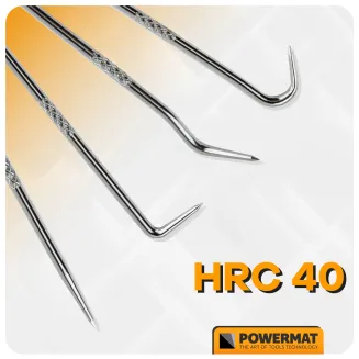 ZESTAW HACZYKÓW Z RĘKOJEŚCIĄ 4el. HAKÓW SKROBAKÓW DO ORINGÓW USZCZELEK HAK PM-ZHDO-4T - 10