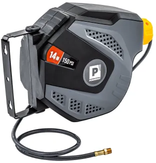 AUTOMATYCZNY ZWIJACZ BĘBEN WĄŻ 14M PNEUMATYCZNY CIŚNIENIOWY 10 BAR UCHWYT PM-ABNW-14M - 2