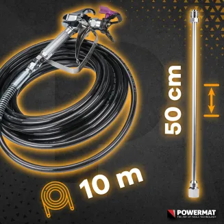 Agregat MALARSKI Pistolet Hydrodynamiczny 1200W Wąż 10M 1,5 L/min 220 BAR PM-PDM-1200 - 11