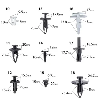 SPINKI KOŁKI KLIPSY SAMOCHODOWE DO TAPICERKI AUTA 420 EL - ŚCIĄGACZE WYJMAK RTKST0099 - 11