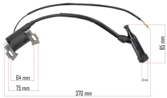 CEWKA ZAPŁONOWA DO AGREGATU POWERMAT MODUŁ ISKROWNIK DO ŚWIECY GX160 370mm PM-AGR-3000-CE - 6