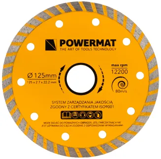 PRZECINARKA TARCZOWA DO PŁYTEK GRESU GLAZURY KAMIENIA NA WODĘ 1400W 125MM PM-PDG-1400T - 10