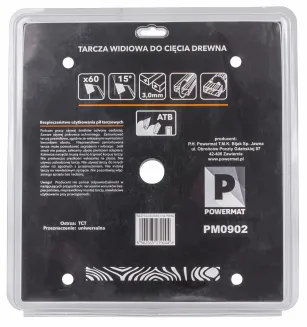 Tarcza widiowa do drewna 305x30 60z TDD-305x30x60Z - 5