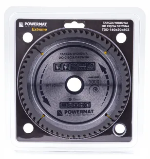 Tarcza widiowa do drewna 160x20 60z TDD-160x20x60Z - 4
