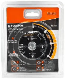 TARCZA DIAMENTOWA UNIWERSALNA DO METALU DREWNA CEGIEŁ CERAMIKI PCV 125 MM PM-TDCS-1252T - 2