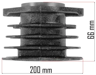 CYLINDER SPRĘŻARKI DO KOMPRESORA OLEJOWEGO OBUDOWA TŁOKA 47mmPM-KO-50T-V2-CY - 2