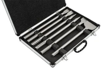 DŁUTA SDS MAX ZESATW PŁASKIE SZPIC WALIZKA (ZESTAW 6el.) PM-ZD-6T - 3