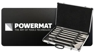 DŁUTA SDS MAX ZESATW PŁASKIE SZPIC WALIZKA (ZESTAW 6el.) PM-ZD-6T - 4