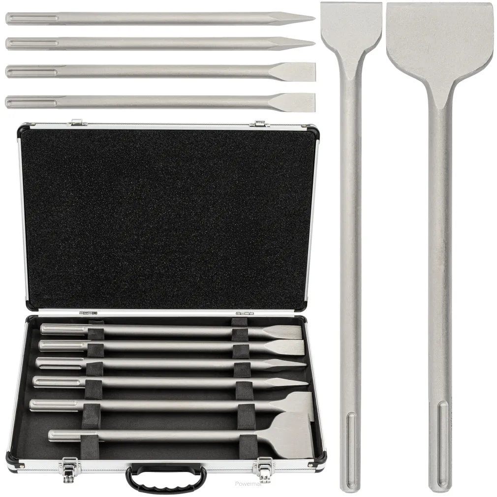 DŁUTA SDS MAX ZESATW PŁASKIE SZPIC WALIZKA (ZESTAW 6el.) PM-ZD-6T