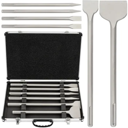 DŁUTA SDS MAX ZESATW PŁASKIE SZPIC WALIZKA (ZESTAW 6el.) PM-ZD-6T