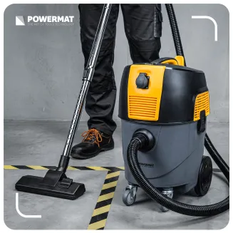 ODKURZACZ PRZEMYSŁOWY BEZWORKOWY 1600W GNIAZDO ZBIORNIK 30L DO WARSZTATU PM-OD-1600T-PRO - 15