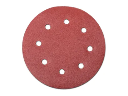 Papier ścierny do szlifierki 190mm rzep  (8 otworów)