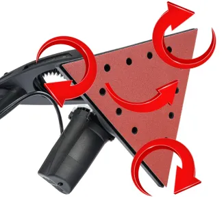 Szlifierka Do Gładzi GIPSU Tynków Tynku LED z Wysięgnikiem Bezpyłowa 2 Pady RTSDG0085