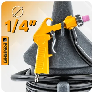 PIASKARKA PNEUMATYCZNA SYFONOWA 10L PISTOLET CZYSZCZENIE PIASKOWANIE DYSZE PM-PIA-10T - 4