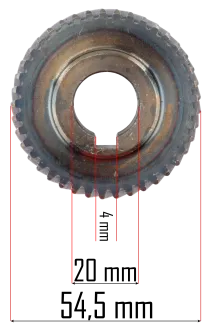 ZĘBATKA DO PIŁY UKOŚNEJ DO METALU RTUKM0024-ZA - 2