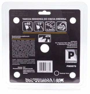 Tarcza widiowa do drewna 160x20 40z TDD-160x20x40Z - 5