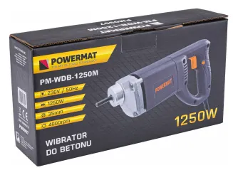 WIBRATOR DO BETONU ZAGĘSZCZARKA 1500W + BUŁAWA 2M PM-WDB-1250M - 8