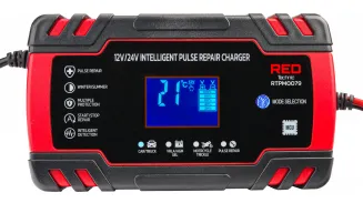 Prostownik AKUMULATOROWY Mikroprocesorowy Samochodowy 12V/24V 8A Ładowarka RTPM0079 - 3