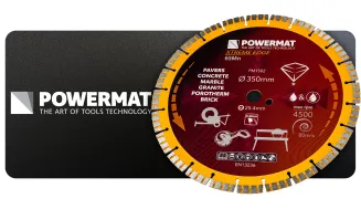 TARCZA DIAMENTOWA 350MM SEGMENT 3MM OTWÓR 25,4MM DO KAMIENIA BETONU GRESU PM-TDCS-3501T - 5