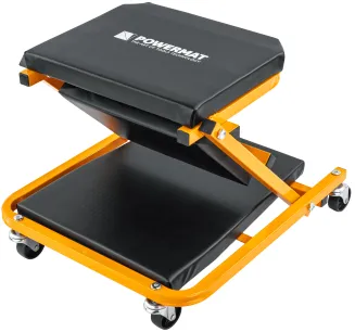 LEŻANKA WARSZTATOWA 2W1 SIEDZISKO SERWISOWE TABORET STOŁEK 150KG 91CM KÓŁKA  PM-LWS-150T - 2