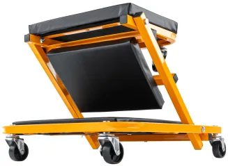 LEŻANKA WARSZTATOWA 2W1 SIEDZISKO SERWISOWE TABORET STOŁEK 150KG 91CM KÓŁKA  PM-LWS-150T - 3