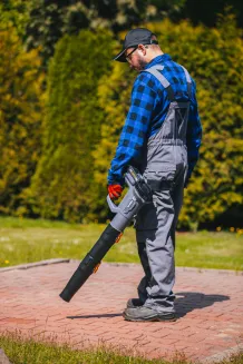 DMUCHAWA AKUMULATOROWA DO LIŚCI ogrodowa 21V 2x 2AH PM-ADDL-2AHM - 9