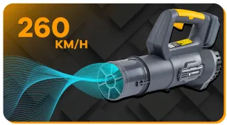 DMUCHAWA AKUMULATOROWA DO LIŚCI ogrodowa 21V 2x 2AH PM-ADDL-2AHM - 10