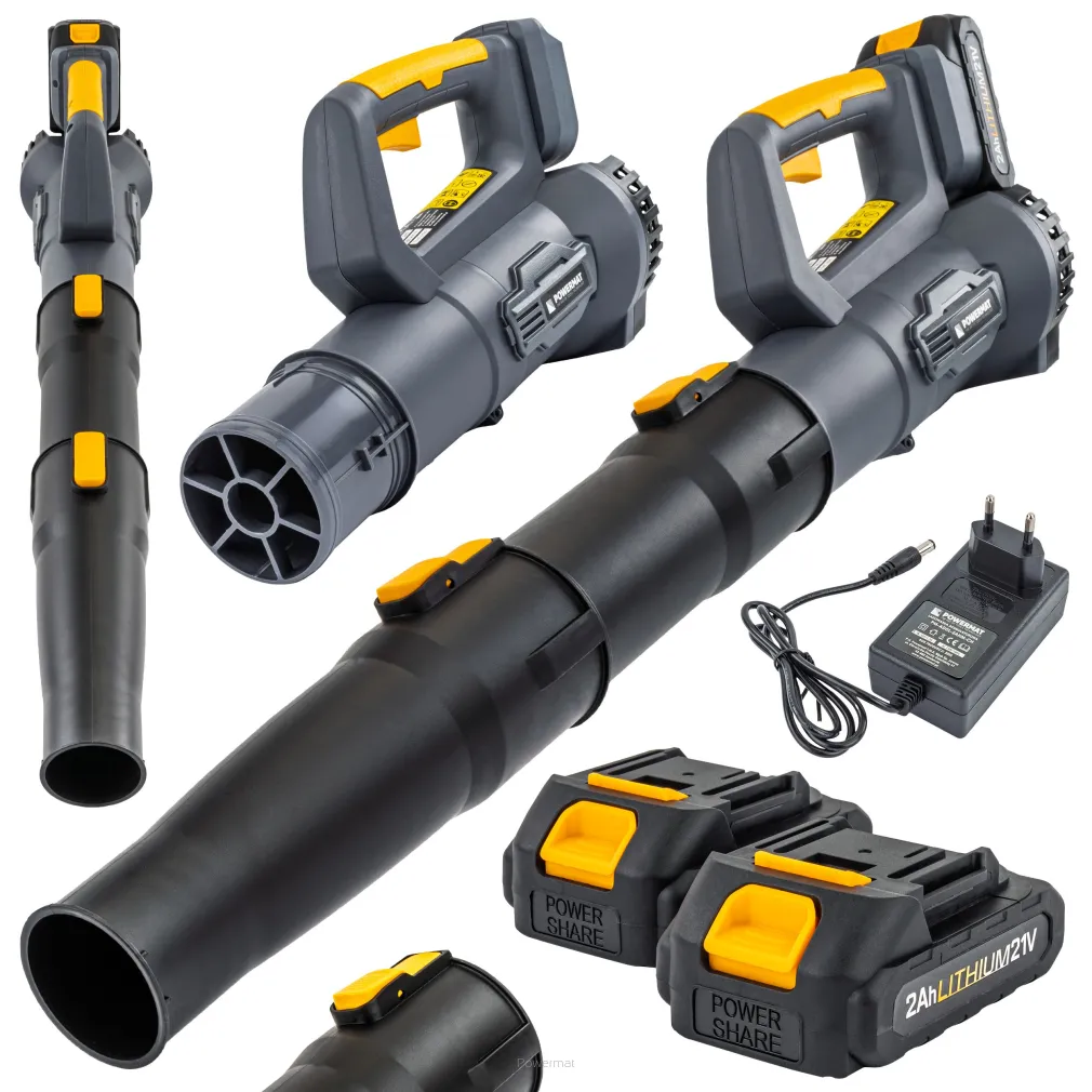 DMUCHAWA AKUMULATOROWA DO LIŚCI ogrodowa 21V 2x 2AH PM-ADDL-2AHM