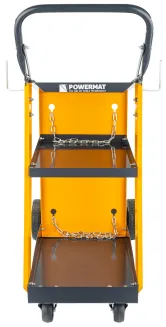 WÓZEK SPAWALNICZY DO SPAWAREK Z PÓŁKĄ NA BUTLE półki MOBILNY PM-WSP-100T2 - 9