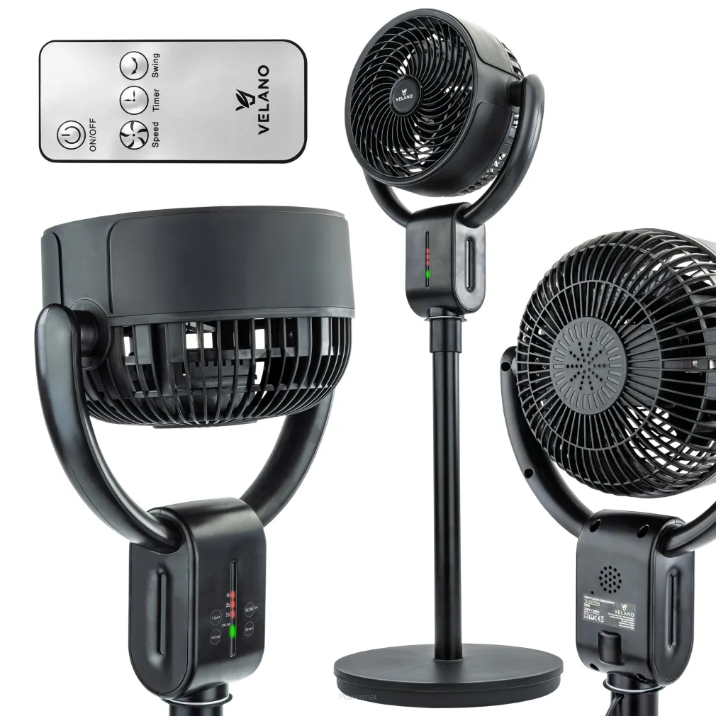 WENTYLATOR PODŁOGOWY 230V 50W 32cm VELWEP0014