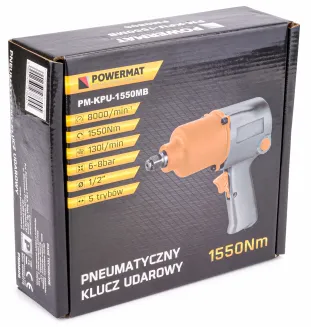 Klucz pneumatyczny udarowy 1/2