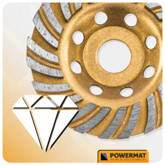 TARCZA GARNKOWA DIAMENTOWA DO SZLIFOWANIA BETONU KAMIENIA SEGMENTOWA 100 MM PM-DTG-1051T - 8